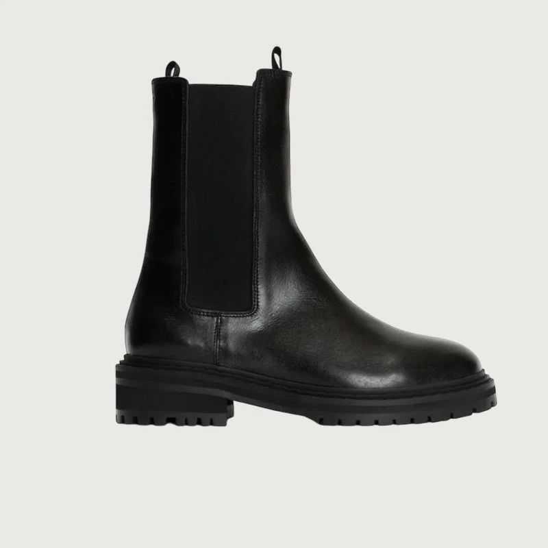 Anonymous Copenhagen Haily Black Leather Chelsea Boots