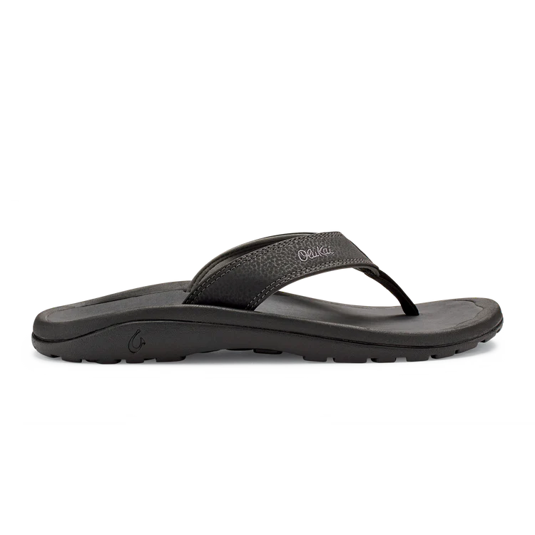 OLUKAI OHANA MEN BLACK DARK SHADOW