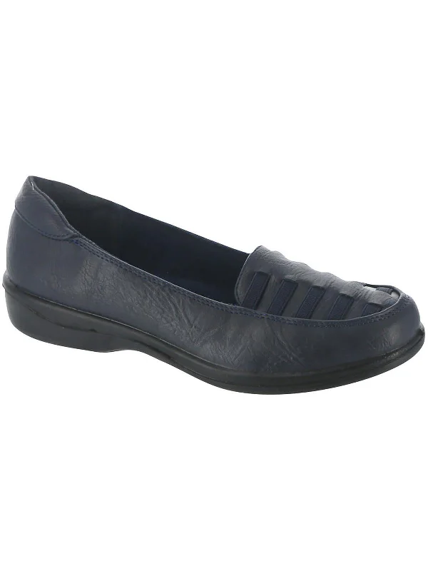 Genesis Womens Faux Leather Slip-On Loafers