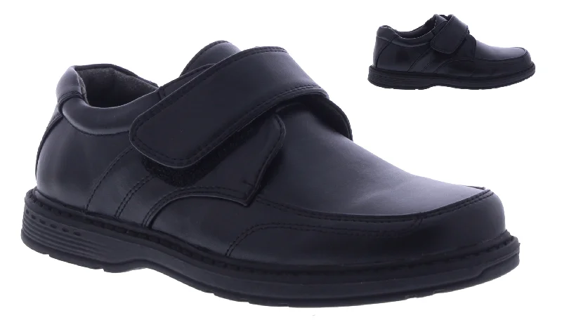 Boys School Shoes with Velcro Closure