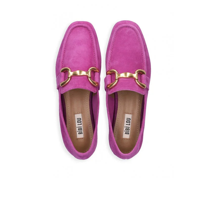 Bibi Lou Zagreb Morado Suede Loafers