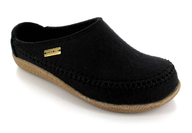 HAFLINGER® Slipper Clog | Blizzard Credo, Black