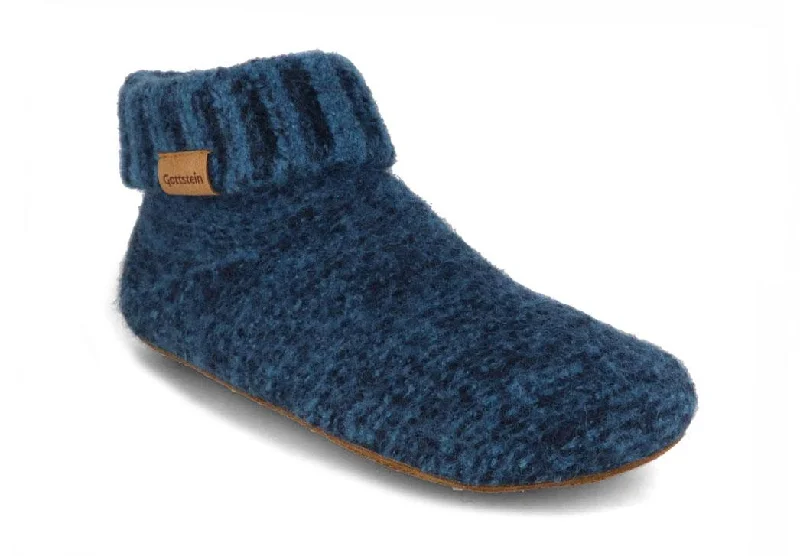 Gottstein Men Women Slipper Boots 'Knit Boot', blue