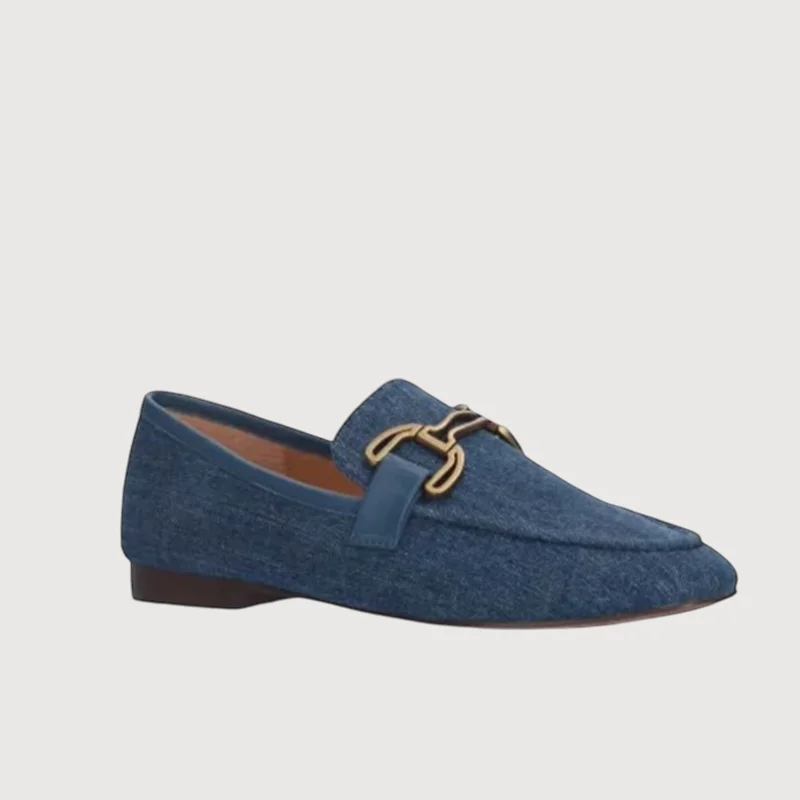 Bibi Lou Canvas Denim Loafers