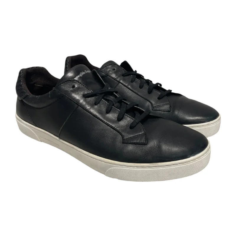 Ermenegildo Zegna/Low-Sneakers/US 12/Leather/BLK/