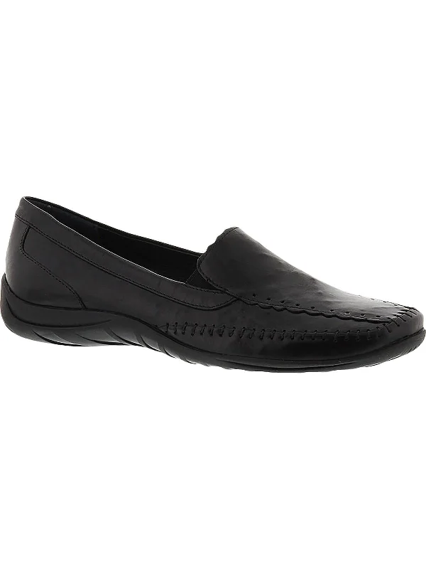 Tippy Womens Leather Slide On Loafers