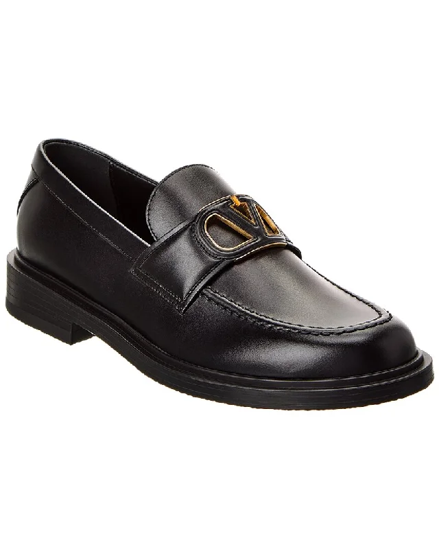 Valentino VLogo Leather Loafer