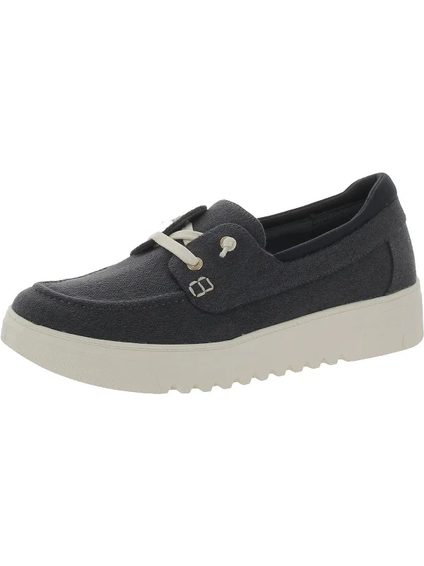 Get Onboard Womens Canvas Lifestyle Boat Shoes