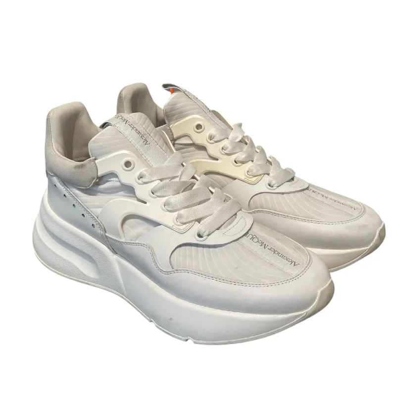 Alexander McQueen/Low-Sneakers/EU 41/Leather/WHT/OVERSIZED TRAINERS