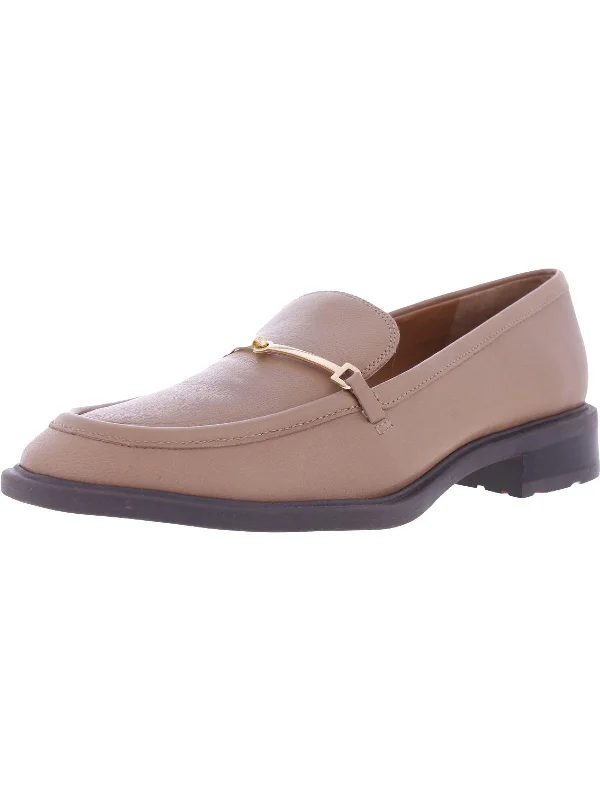 Eda Womens Leather Slip On Loafers