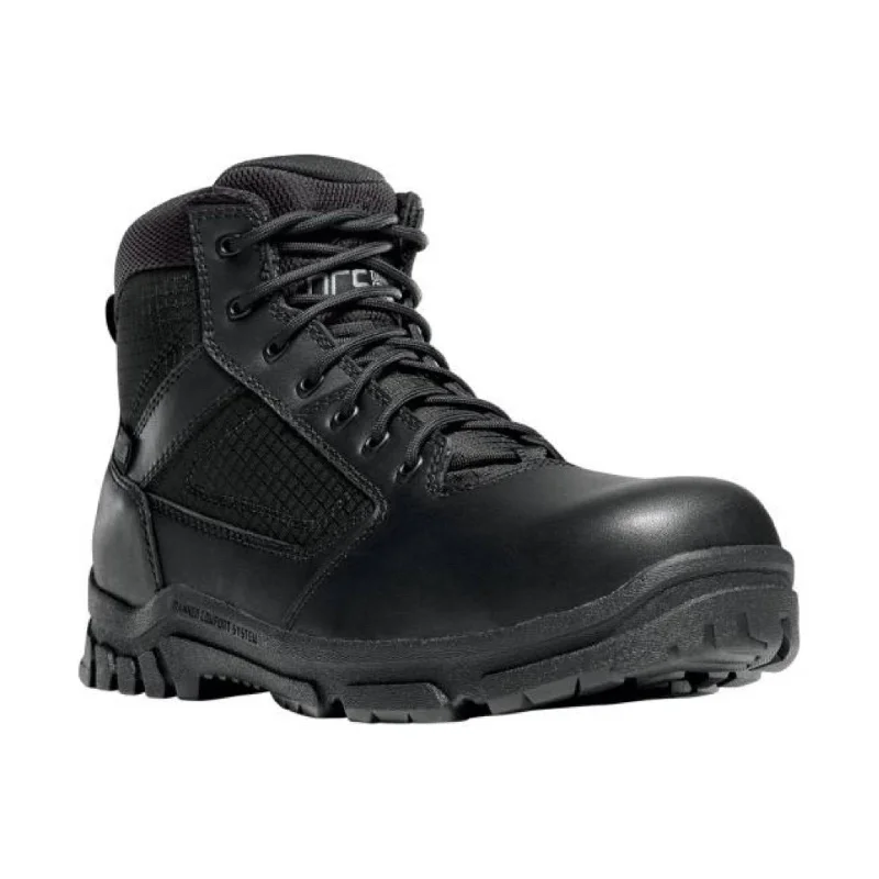 Danner Men's Lookout 5.5 Inch Side Zip Non Metallic Toe Work Boots - Black