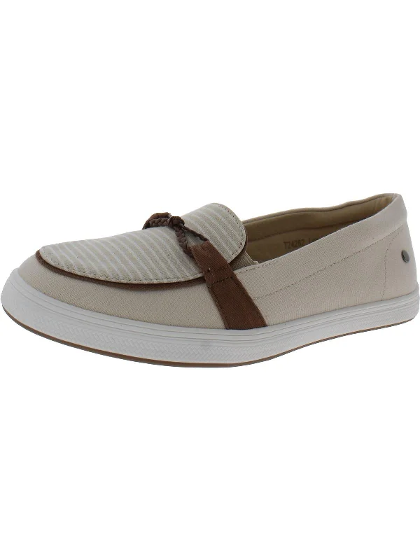 London Knot Womens Canvas Slip On Boat Shoes