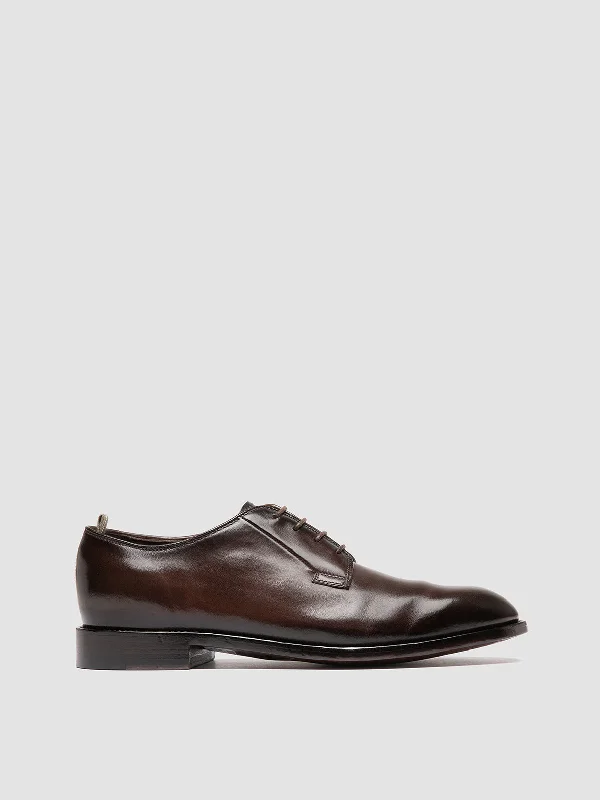 SIGNATURE 001 - Brown Leather Derby Shoes