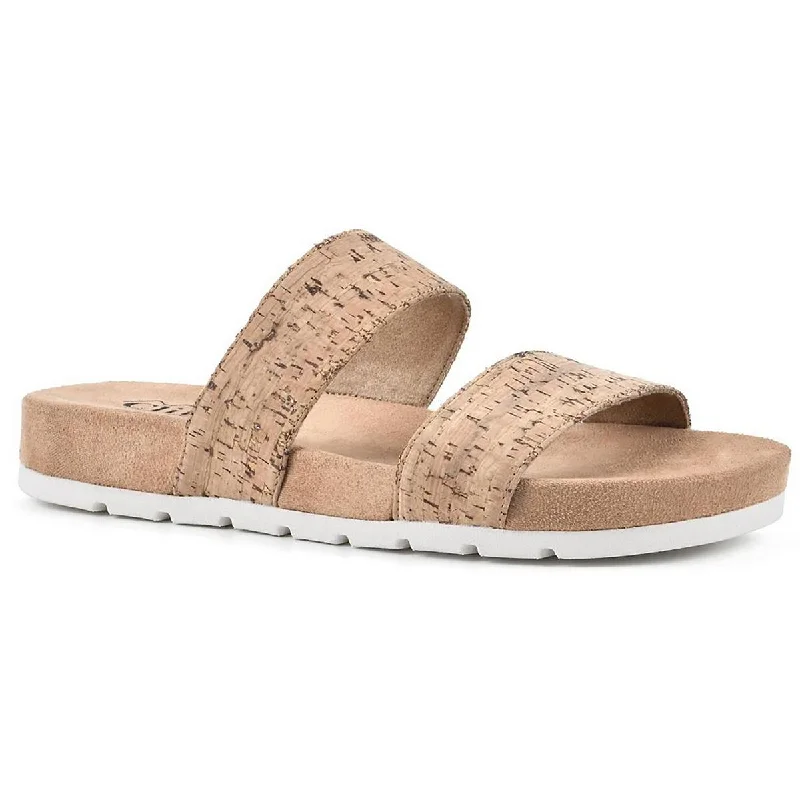 Cliffs by White Mountain Womens Tahlie Slide Sandals