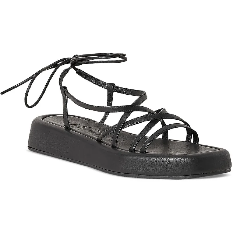 Loeffler Randall Womens Beau-N Leather Strappy Lace-Up