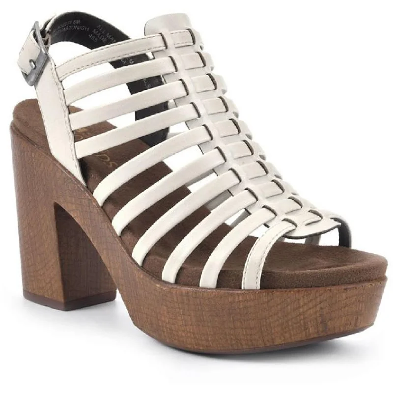 White Mountain Womens Astonish Strappy Caged Gladiator Sandals