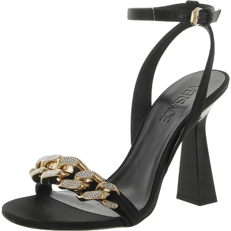 Versace Womens Leather Ankle Strap