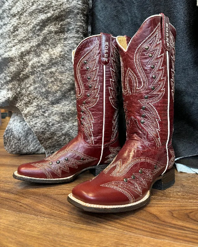 Roper Women's Brandy Vintage Red Square Toe Cowgirl Boots 7015-8631