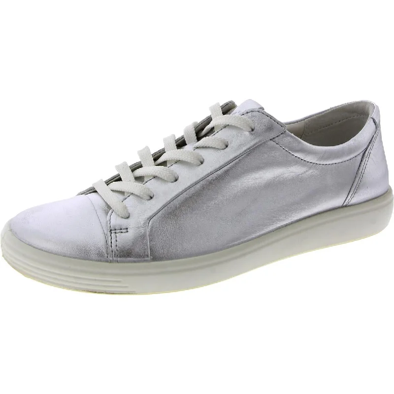 ECCO Womens Leather Metallic Casual And Fashion Sneakers