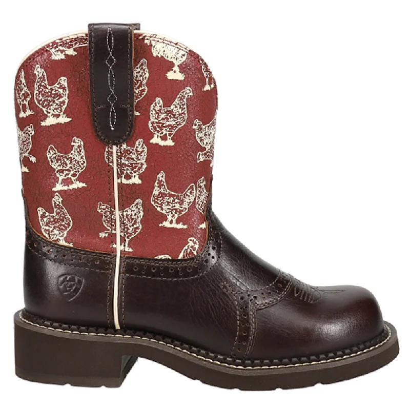 Fatbaby Heritage Farrah Graphic Round Toe Cowboy Boots