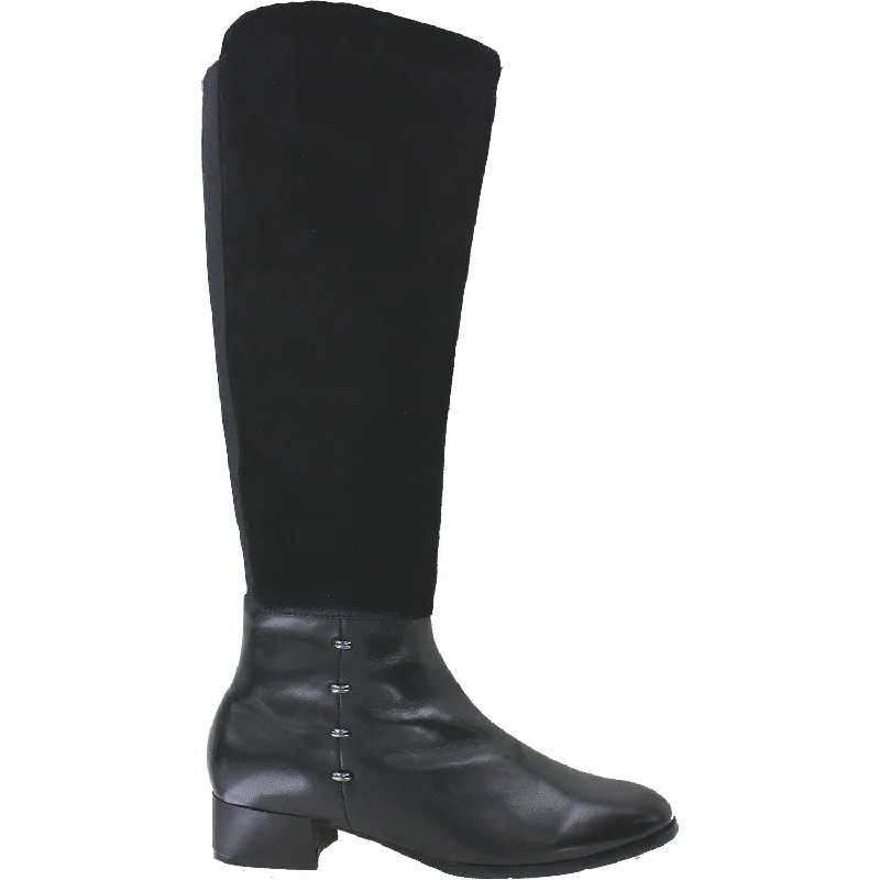 Women's Regarde Le Ciel Cristion-10 Black Suede/Leather