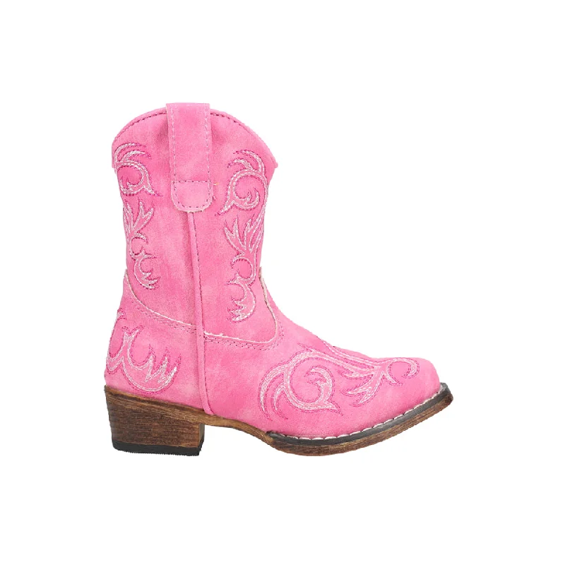 Riley Round Toe Cowboy Boots (Toddler)