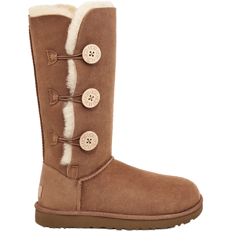 Women's UGG Bailey Button Triplet II Chestnut Sheepskin