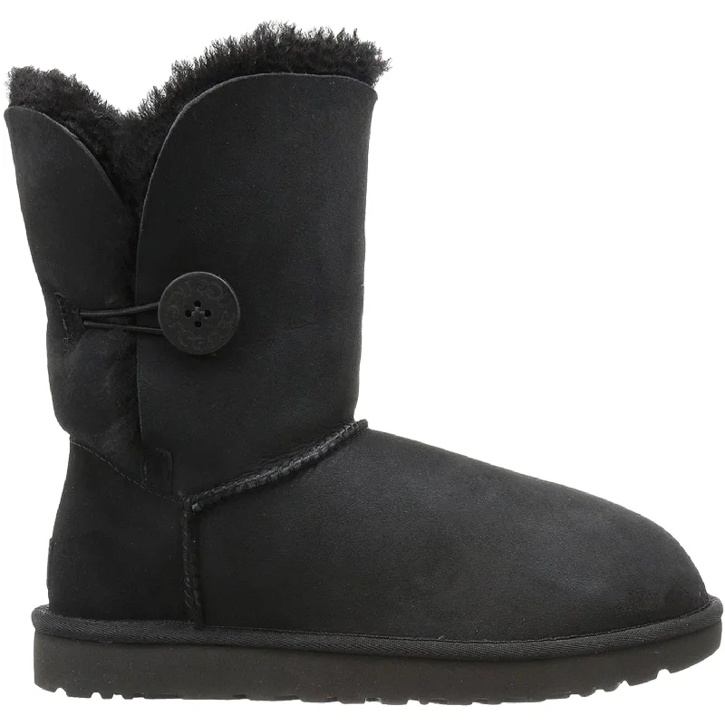 Women's UGG Bailey Button II Black Sheepskin