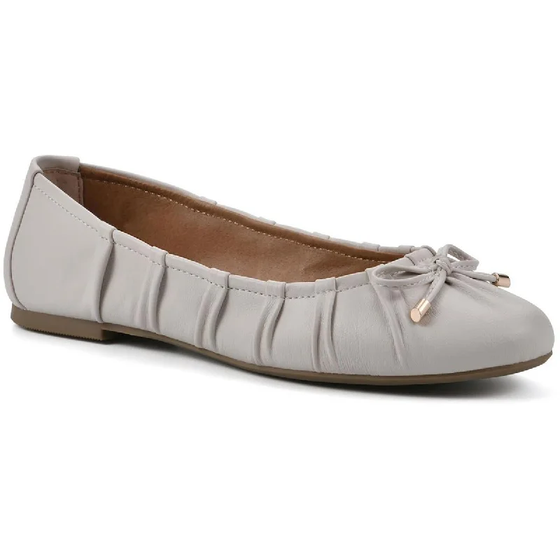 White Mountain Womens Sakari Bow Ballet Loafers