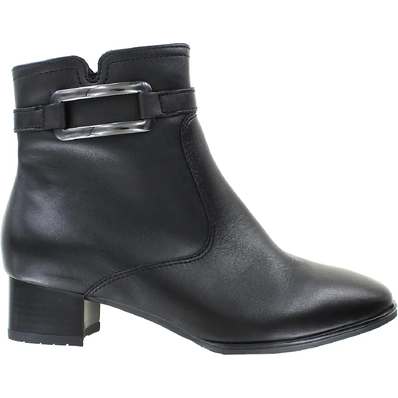 Women's Ara Georgia Black Leather