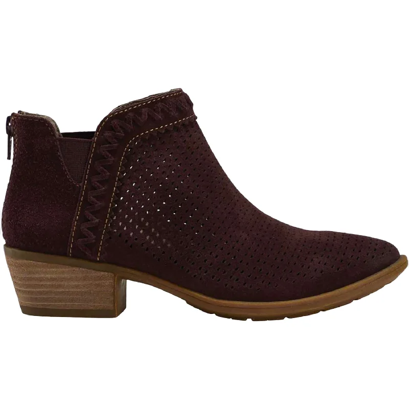 Women's Earth Peak Perry Burgundy Suede