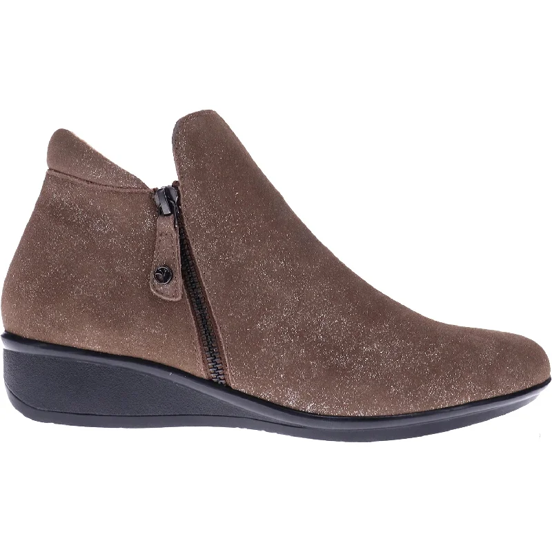 Women's Revere Damascus Rusty Metallic Leather