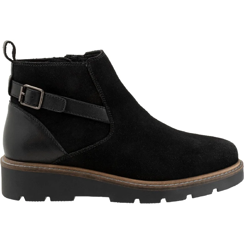 Women's Soft Walk Waneta Black Suede